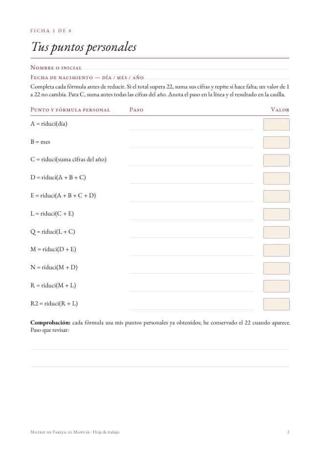 Vista previa de la primera ficha de trabajo imprimible